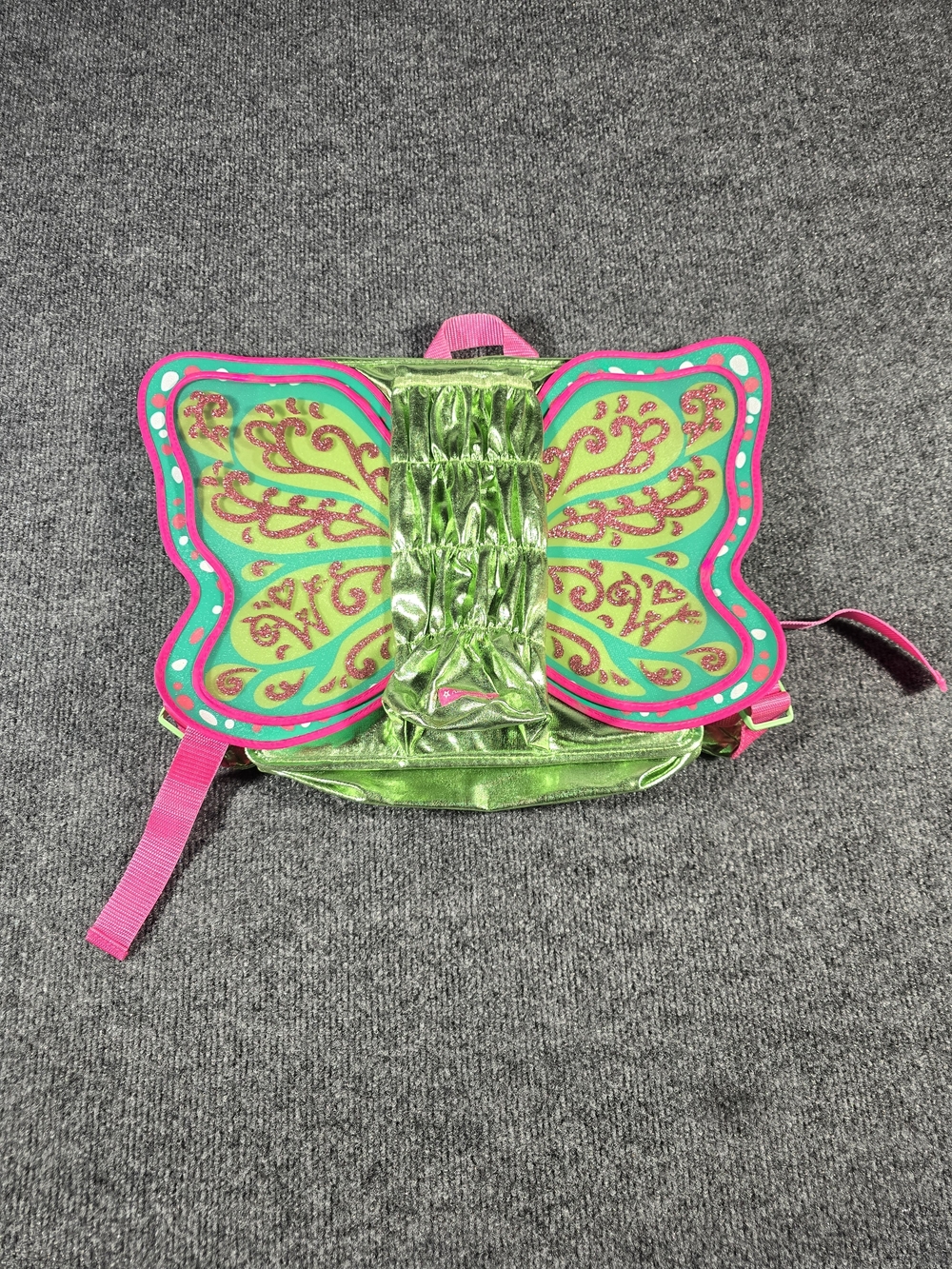 American Girl WellieWishers Flutter Wings Doll Carrier Backpack Metallic Green